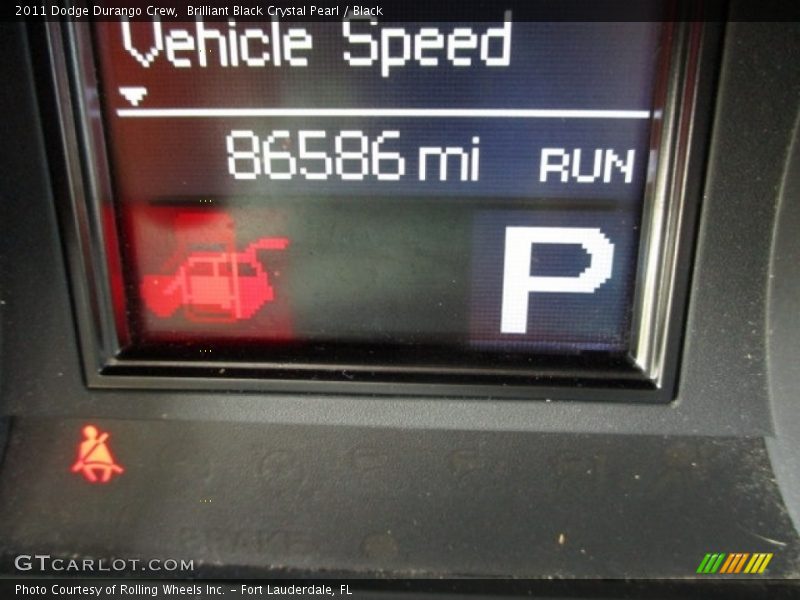 Brilliant Black Crystal Pearl / Black 2011 Dodge Durango Crew