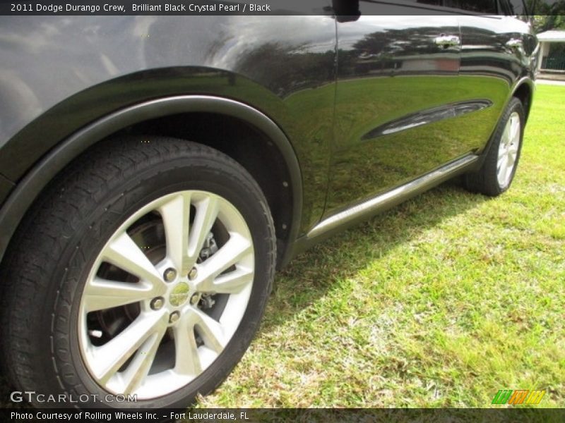 Brilliant Black Crystal Pearl / Black 2011 Dodge Durango Crew
