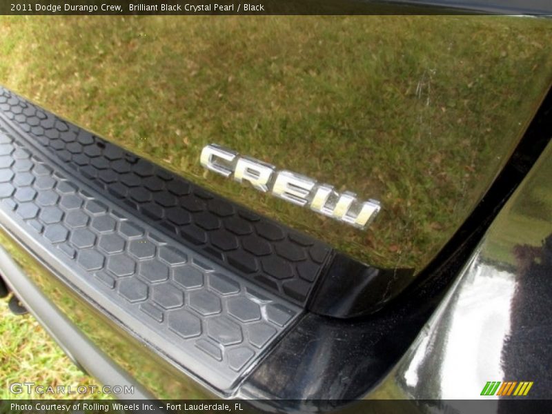 Brilliant Black Crystal Pearl / Black 2011 Dodge Durango Crew