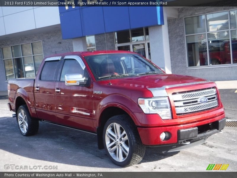 Ruby Red Metallic / FX Sport Appearance Black/Red 2013 Ford F150 Limited SuperCrew 4x4