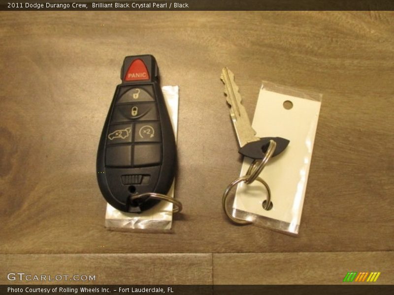 Brilliant Black Crystal Pearl / Black 2011 Dodge Durango Crew