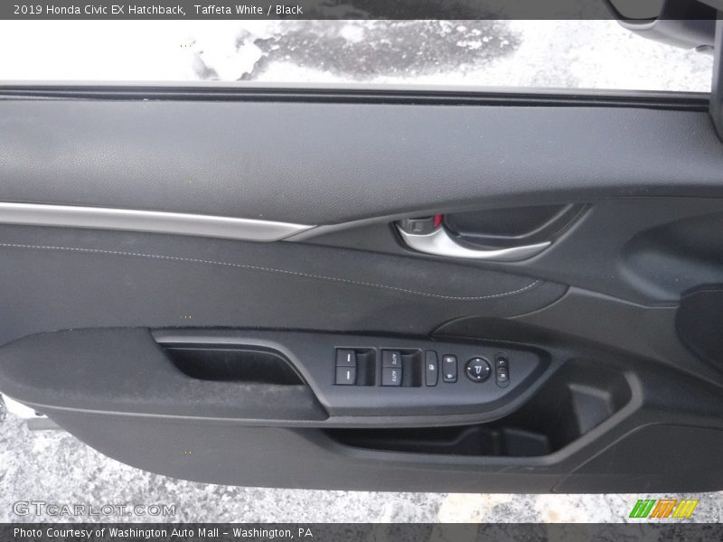 Taffeta White / Black 2019 Honda Civic EX Hatchback