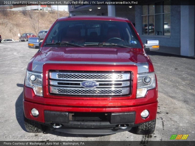 Ruby Red Metallic / FX Sport Appearance Black/Red 2013 Ford F150 Limited SuperCrew 4x4