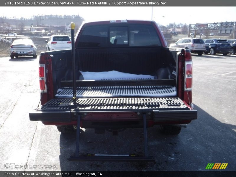 Ruby Red Metallic / FX Sport Appearance Black/Red 2013 Ford F150 Limited SuperCrew 4x4