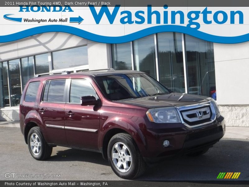 Dark Cherry Pearl / Black 2011 Honda Pilot Touring 4WD