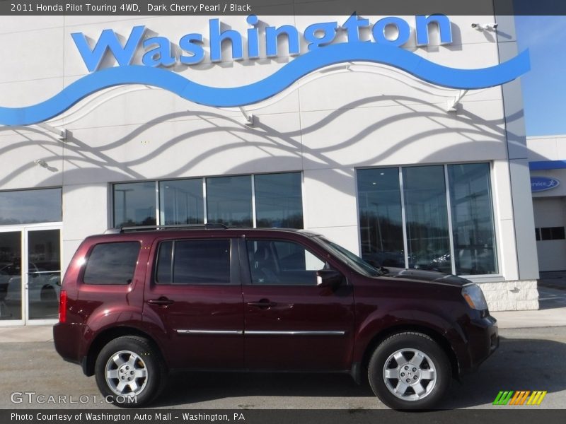 Dark Cherry Pearl / Black 2011 Honda Pilot Touring 4WD