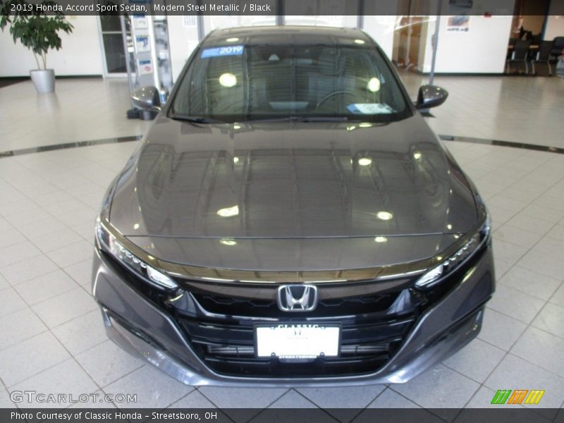 Modern Steel Metallic / Black 2019 Honda Accord Sport Sedan