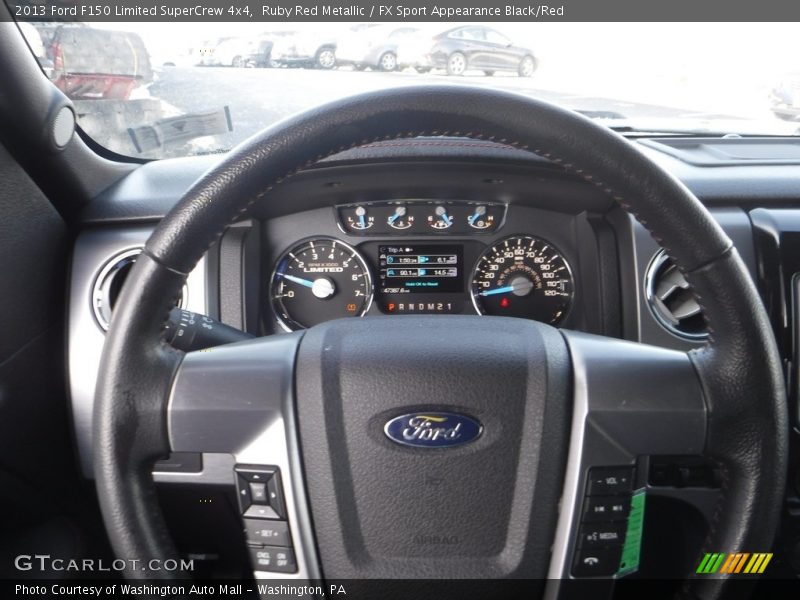 Ruby Red Metallic / FX Sport Appearance Black/Red 2013 Ford F150 Limited SuperCrew 4x4