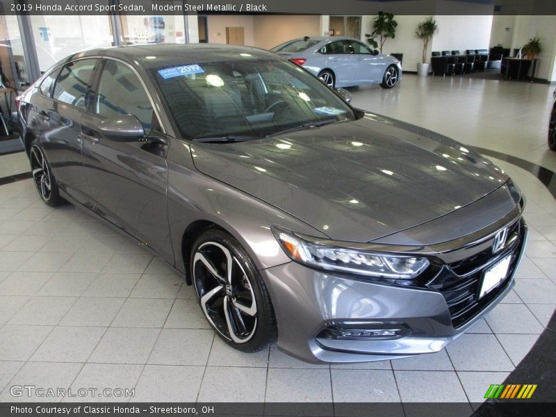 Modern Steel Metallic / Black 2019 Honda Accord Sport Sedan