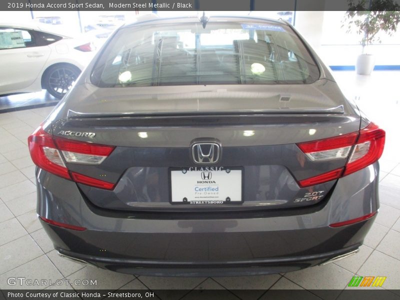 Modern Steel Metallic / Black 2019 Honda Accord Sport Sedan