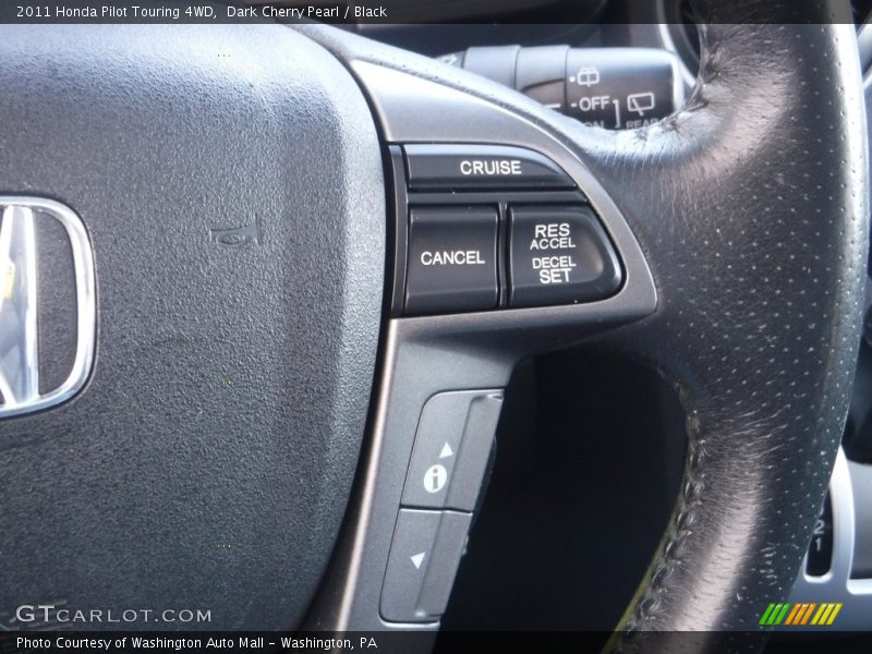 Dark Cherry Pearl / Black 2011 Honda Pilot Touring 4WD