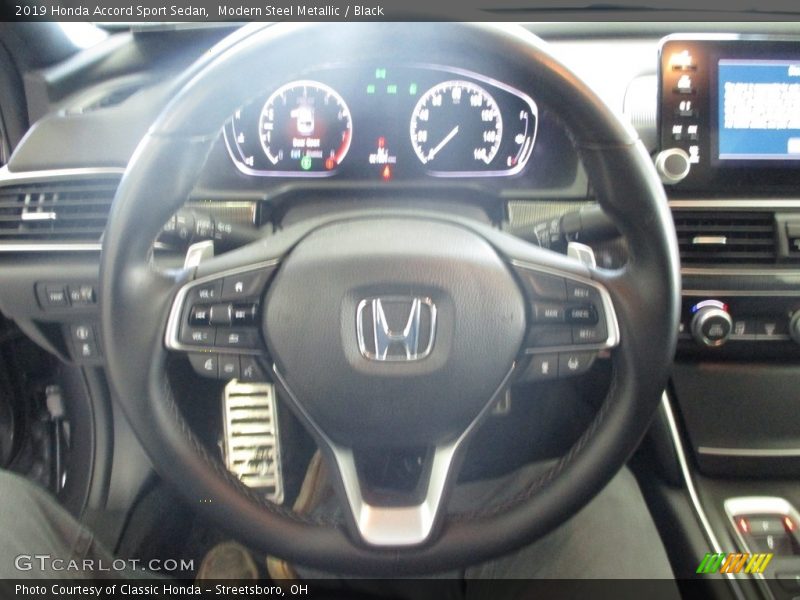 Modern Steel Metallic / Black 2019 Honda Accord Sport Sedan
