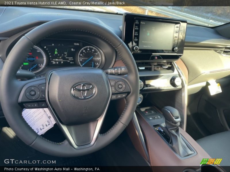 Coastal Gray Metallic / Java/Black 2021 Toyota Venza Hybrid XLE AWD