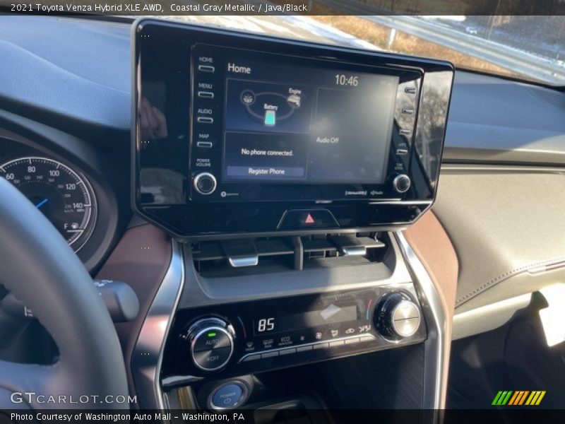 Coastal Gray Metallic / Java/Black 2021 Toyota Venza Hybrid XLE AWD