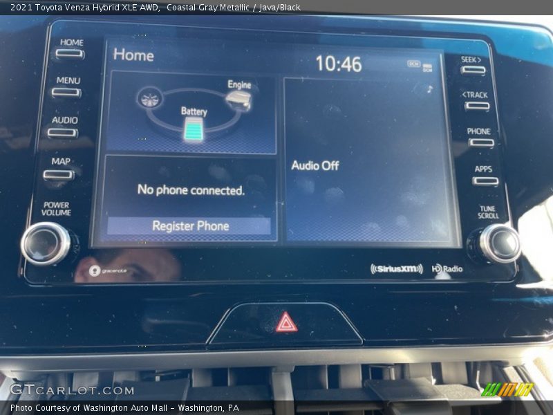 Coastal Gray Metallic / Java/Black 2021 Toyota Venza Hybrid XLE AWD