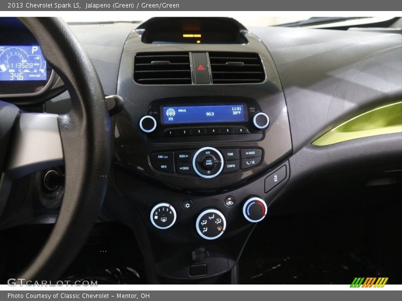 Jalapeno (Green) / Green/Green 2013 Chevrolet Spark LS