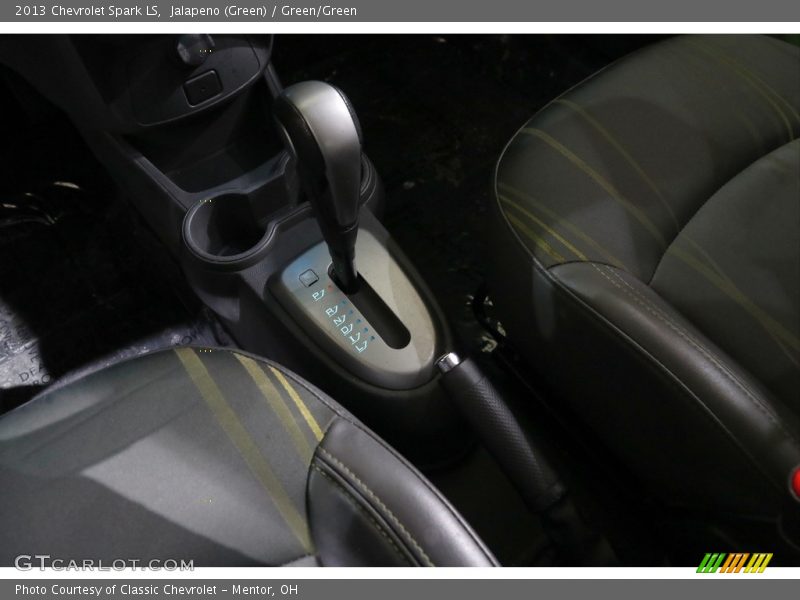 Jalapeno (Green) / Green/Green 2013 Chevrolet Spark LS
