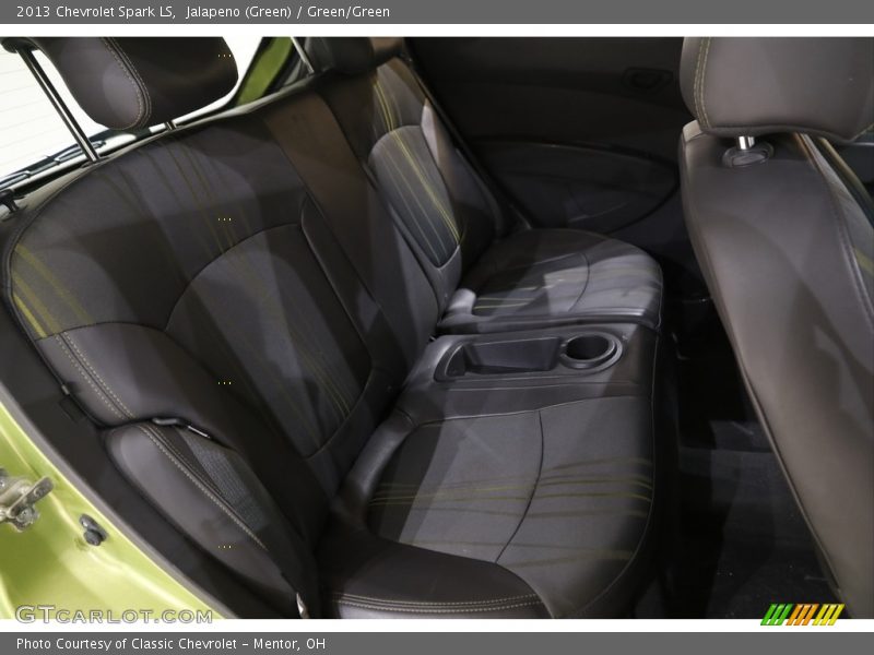 Jalapeno (Green) / Green/Green 2013 Chevrolet Spark LS
