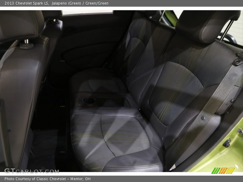 Jalapeno (Green) / Green/Green 2013 Chevrolet Spark LS