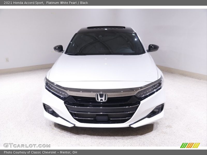 Platinum White Pearl / Black 2021 Honda Accord Sport