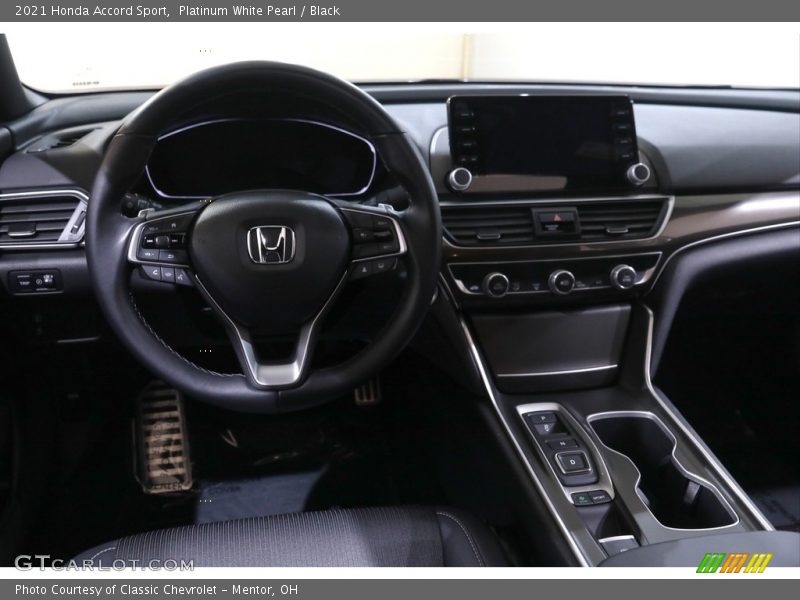 Platinum White Pearl / Black 2021 Honda Accord Sport