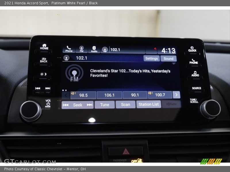 Platinum White Pearl / Black 2021 Honda Accord Sport