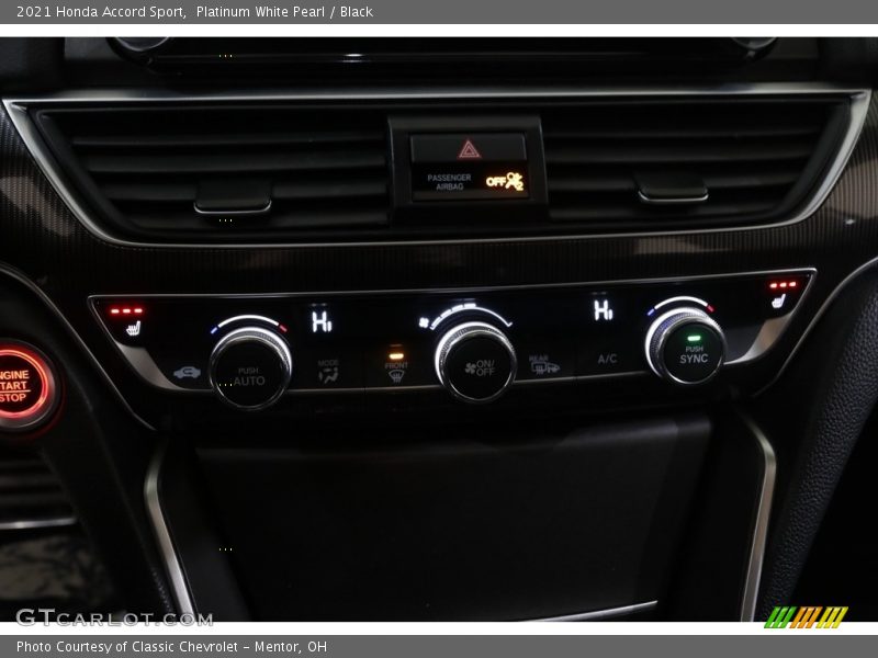 Platinum White Pearl / Black 2021 Honda Accord Sport