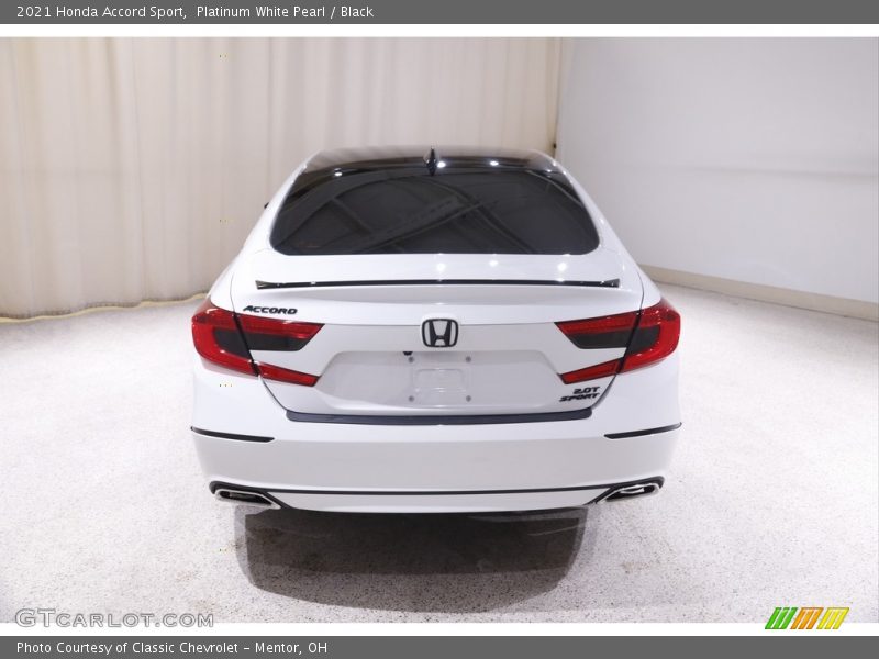 Platinum White Pearl / Black 2021 Honda Accord Sport