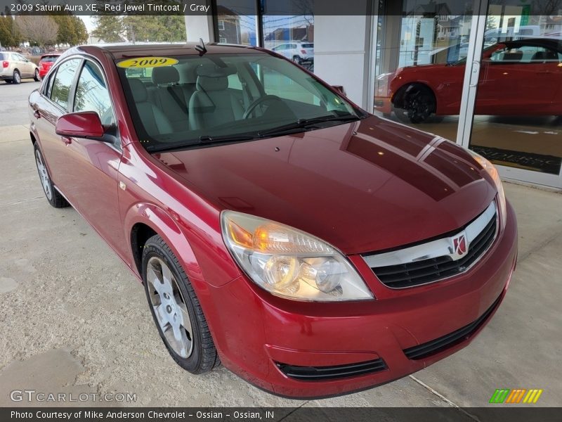 Red Jewel Tintcoat / Gray 2009 Saturn Aura XE