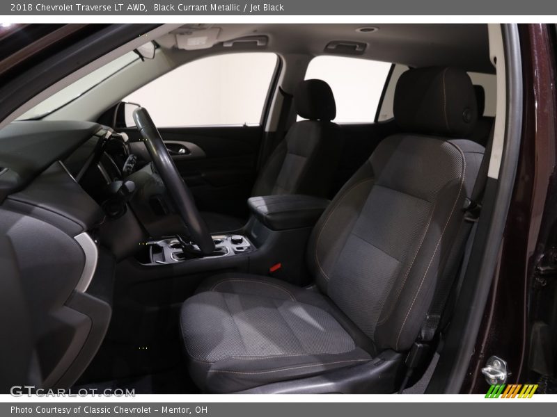 Black Currant Metallic / Jet Black 2018 Chevrolet Traverse LT AWD