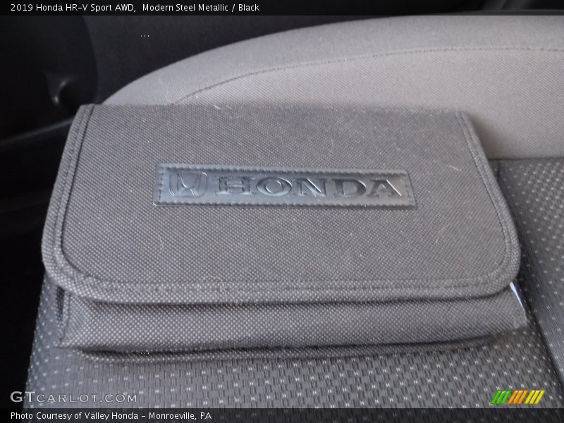 Modern Steel Metallic / Black 2019 Honda HR-V Sport AWD