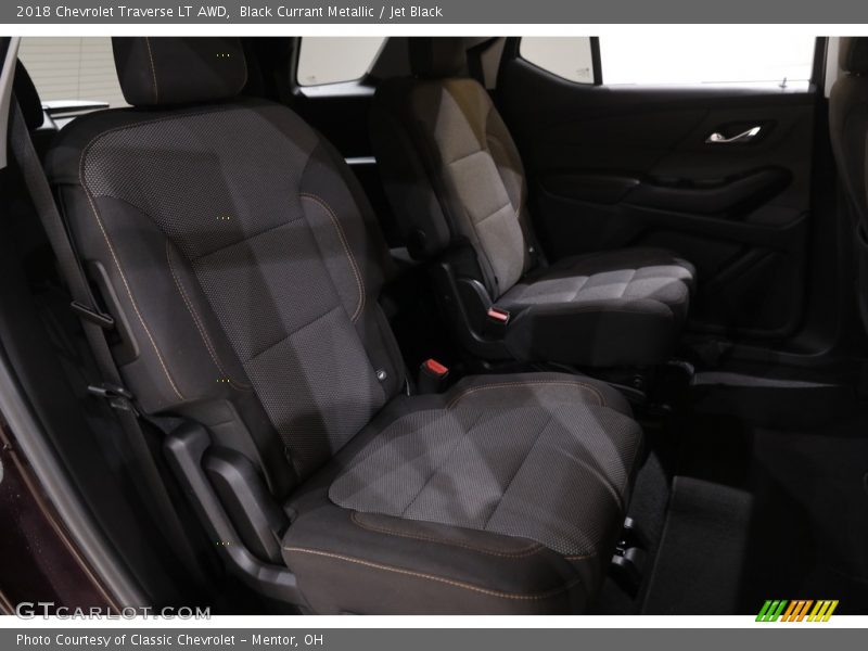 Black Currant Metallic / Jet Black 2018 Chevrolet Traverse LT AWD