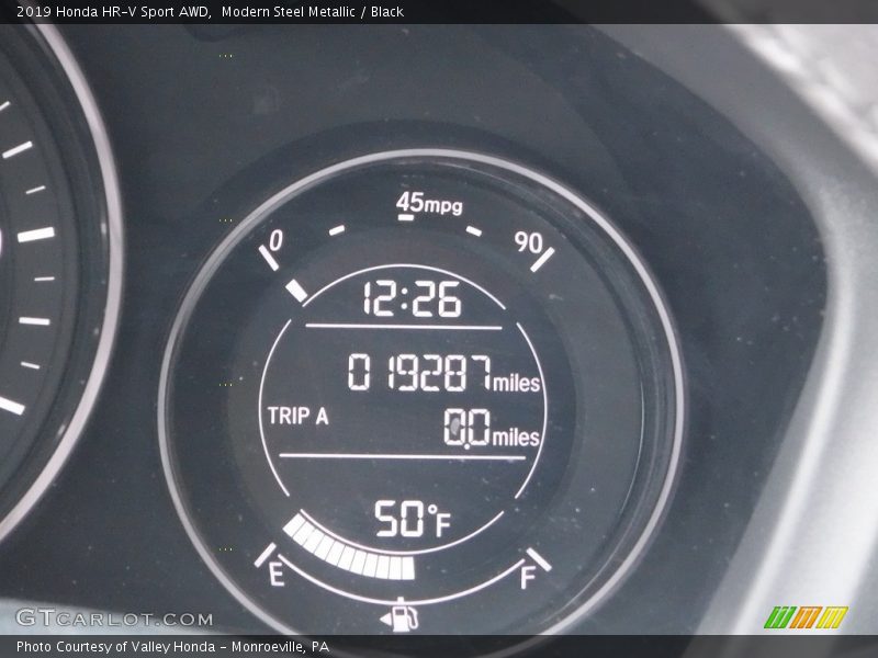 Modern Steel Metallic / Black 2019 Honda HR-V Sport AWD