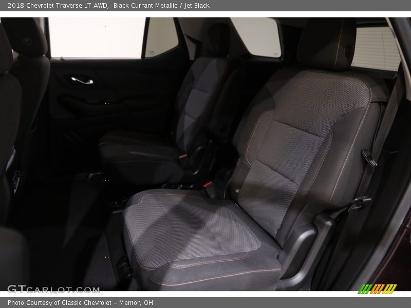 Black Currant Metallic / Jet Black 2018 Chevrolet Traverse LT AWD