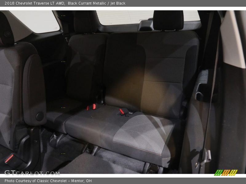 Black Currant Metallic / Jet Black 2018 Chevrolet Traverse LT AWD