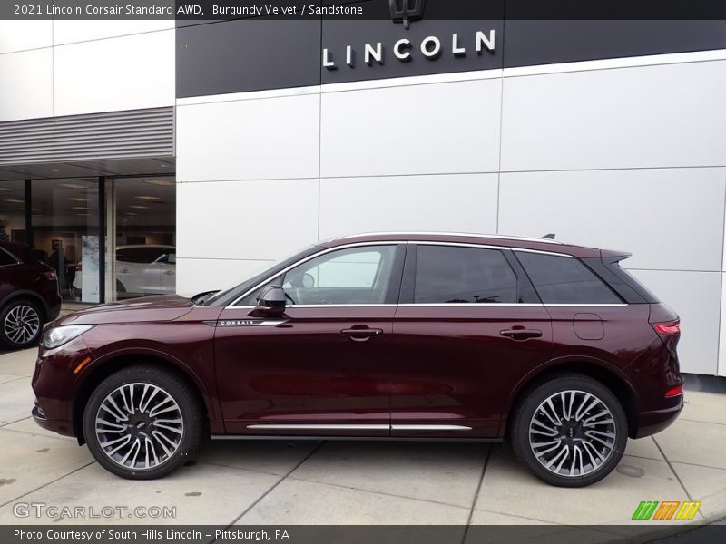  2021 Corsair Standard AWD Burgundy Velvet