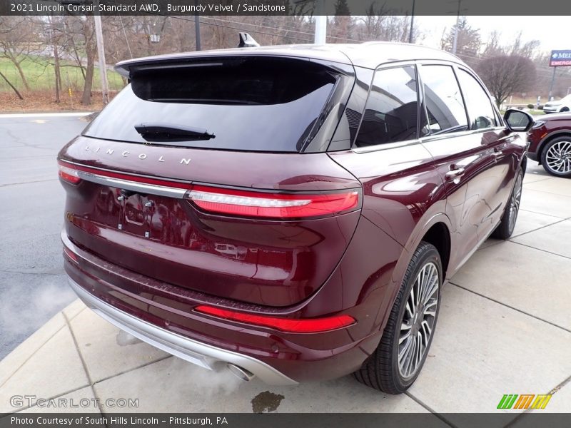 Burgundy Velvet / Sandstone 2021 Lincoln Corsair Standard AWD