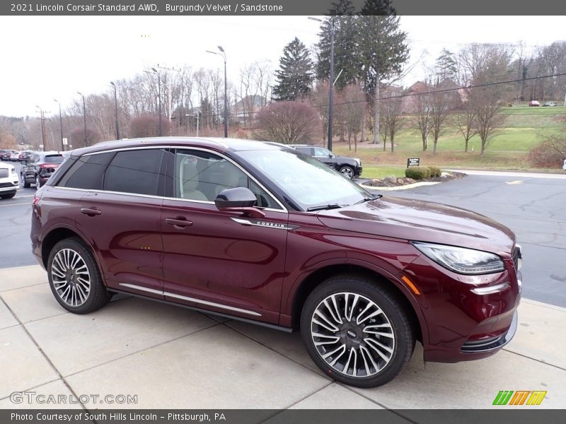 Burgundy Velvet / Sandstone 2021 Lincoln Corsair Standard AWD