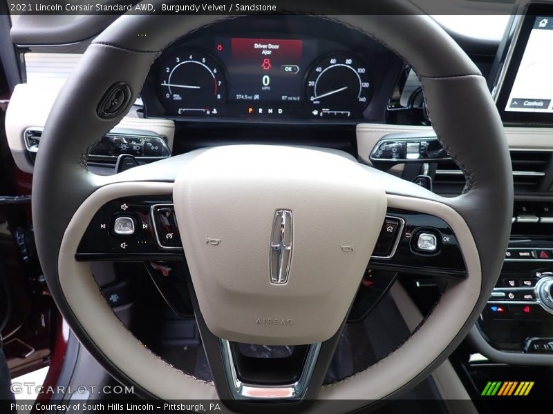 Burgundy Velvet / Sandstone 2021 Lincoln Corsair Standard AWD