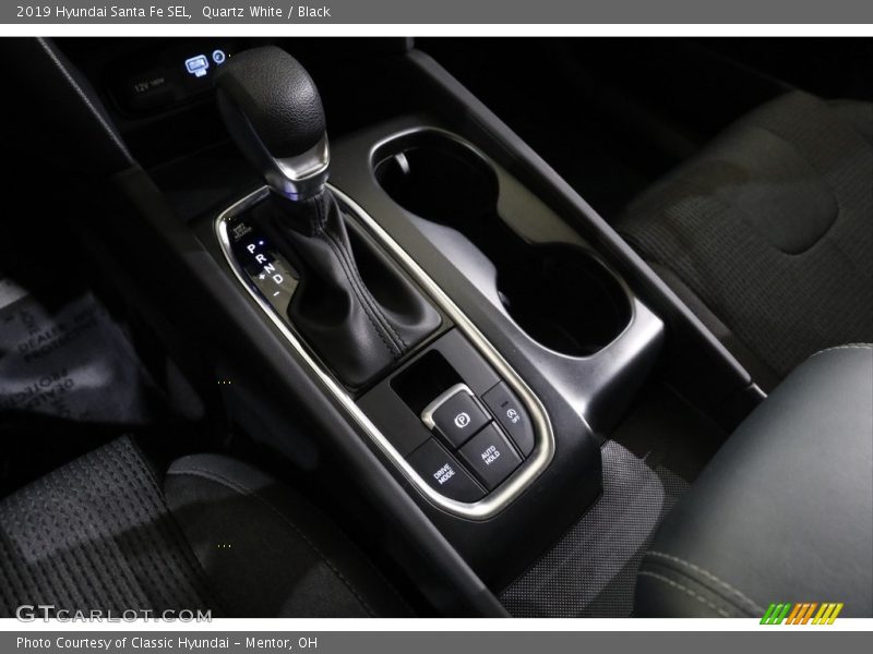Quartz White / Black 2019 Hyundai Santa Fe SEL