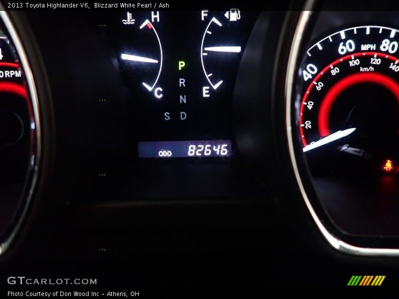 Blizzard White Pearl / Ash 2013 Toyota Highlander V6