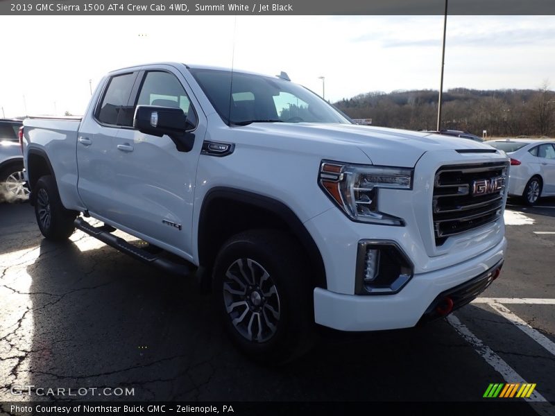 Summit White / Jet Black 2019 GMC Sierra 1500 AT4 Crew Cab 4WD