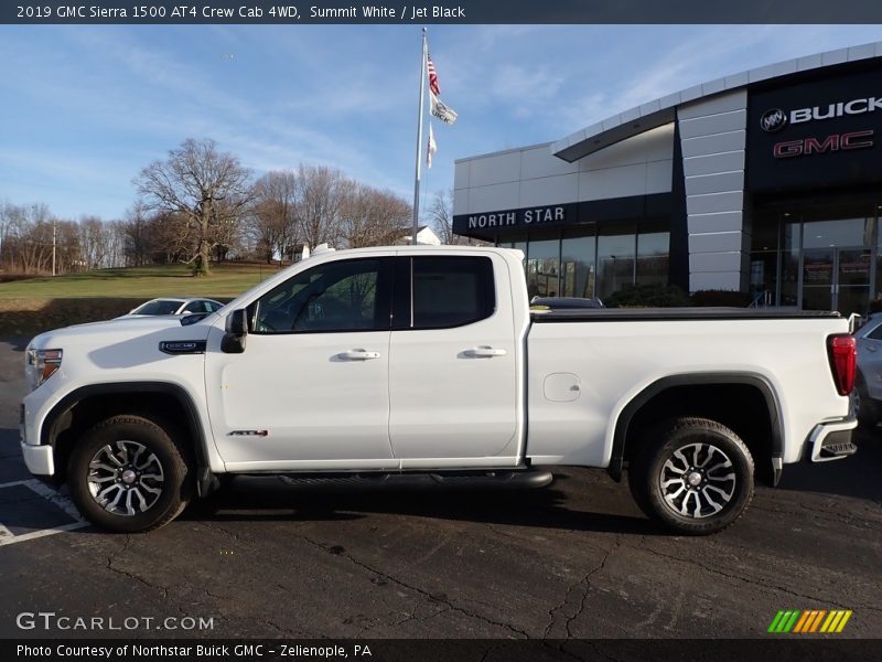 Summit White / Jet Black 2019 GMC Sierra 1500 AT4 Crew Cab 4WD