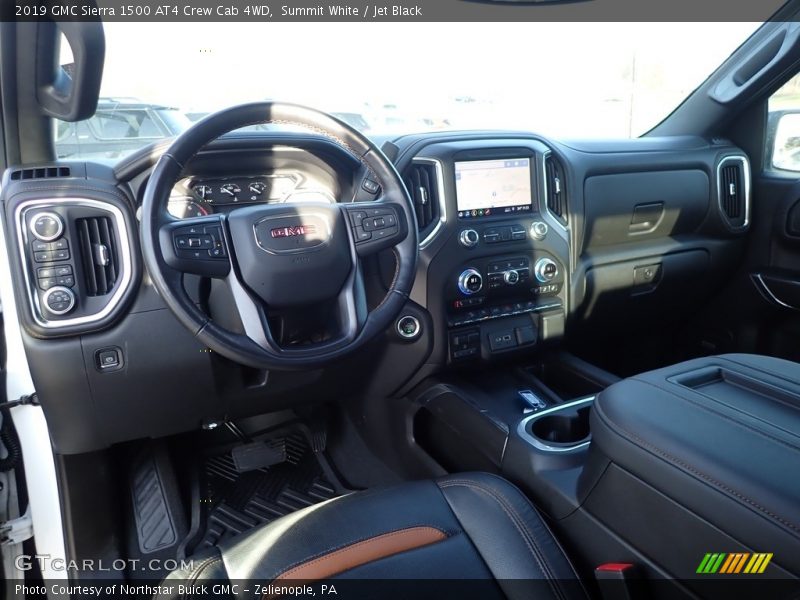 Summit White / Jet Black 2019 GMC Sierra 1500 AT4 Crew Cab 4WD