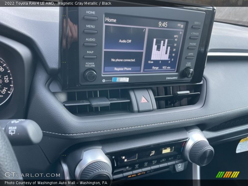 Controls of 2022 RAV4 LE AWD