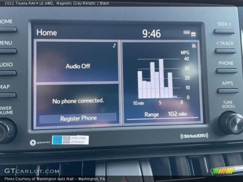 Magnetic Gray Metallic / Black 2022 Toyota RAV4 LE AWD