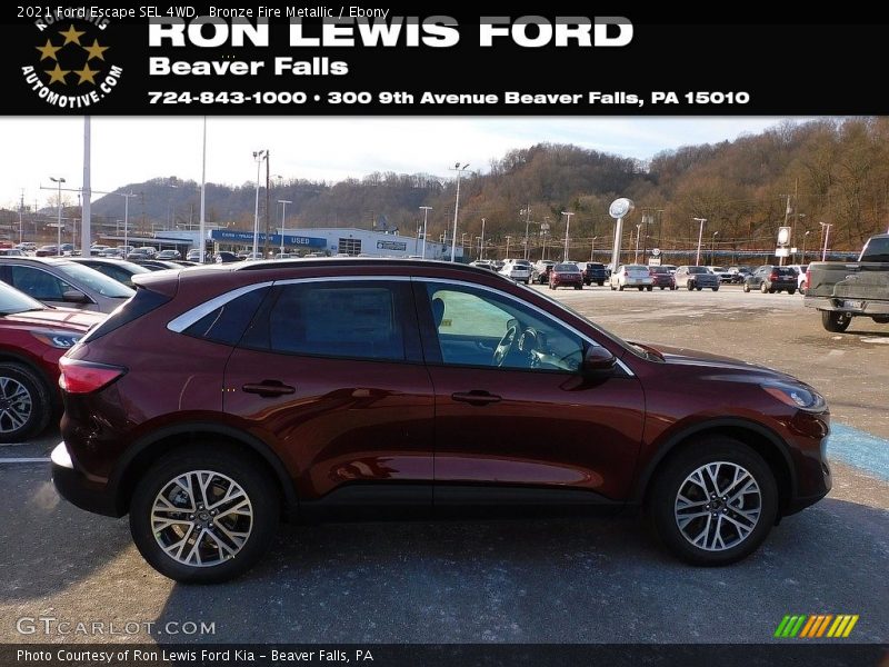 Bronze Fire Metallic / Ebony 2021 Ford Escape SEL 4WD