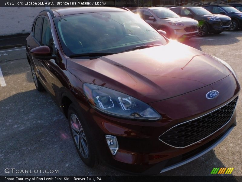 Bronze Fire Metallic / Ebony 2021 Ford Escape SEL 4WD