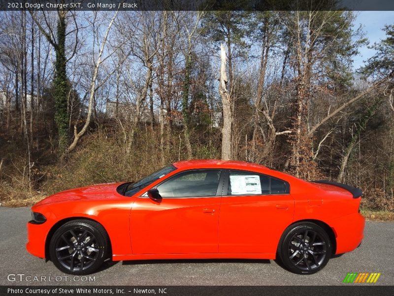 Go Mango / Black 2021 Dodge Charger SXT