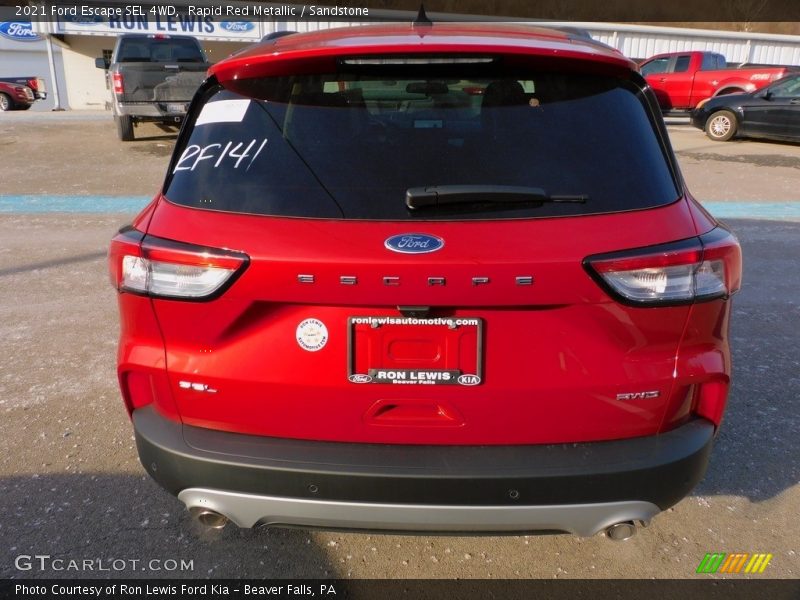 Rapid Red Metallic / Sandstone 2021 Ford Escape SEL 4WD